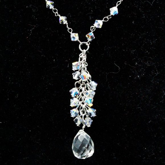Kirks Folly Contemporary Designer High End Signed Iridescent Crystal Charm Drop - Picture 1 of 7